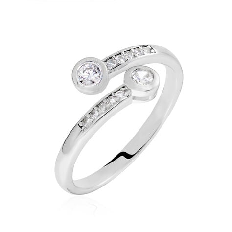 Bague Mechte Argent Oxydes De Zirconium - Bagues avec pierre Femme | Histoire d’Or