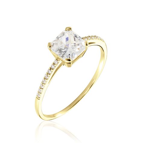 Bague Solitaire Or Jaune Beline Oxyde De Zirconium - Bagues solitaires Femme | Histoire d’Or