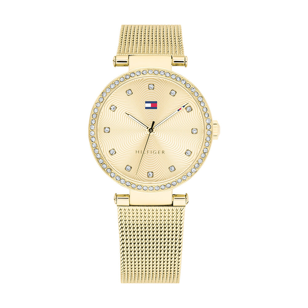 montre tommy hilfiger femme or