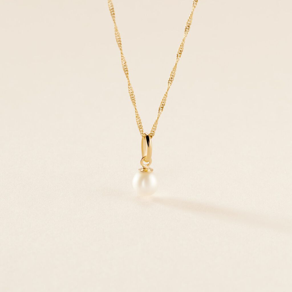 Pendentif Lenonie Or Jaune Perle De Culture - Pendentifs Femme | Histoire d’Or
