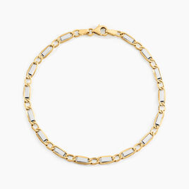 Bracelet Or Bicolore Danae - Bracelets chaîne Homme | Histoire d’Or