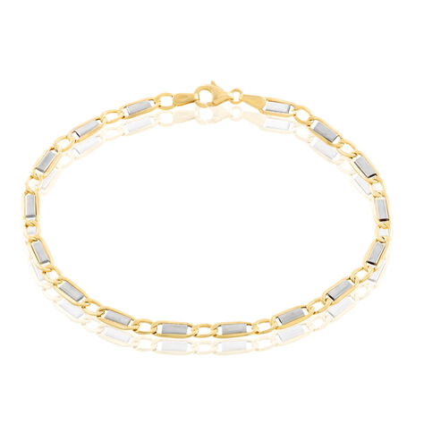 Bracelet Or Bicolore Danae - Bracelets chaîne Homme | Histoire d’Or