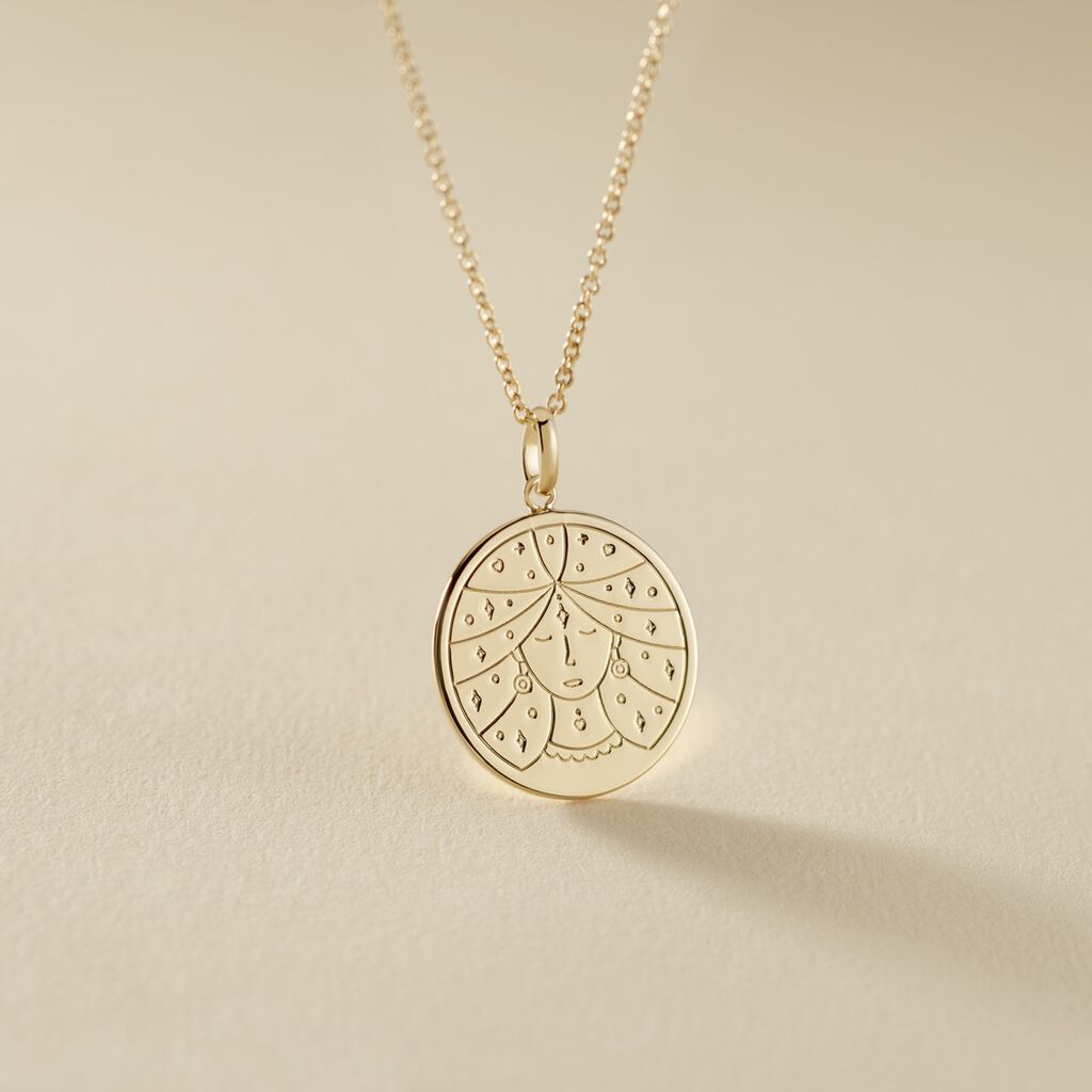 Collier Astro Plaqu&eacute; Or - Colliers Zodiaque Femme | Histoire d&rsquo;Or