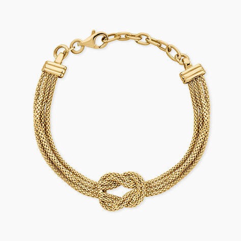 Bracelet Melena Argent Dor&eacute; A L'Or 750/1000 - Bijoux sans pierre Femme | Histoire d&rsquo;Or