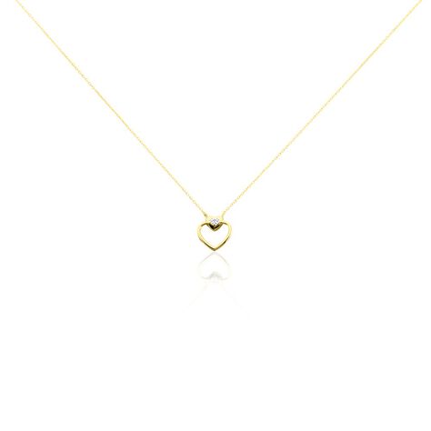 Collier Valerianka Or Jaune Diamant - Colliers Coeur Femme | Histoire d’Or