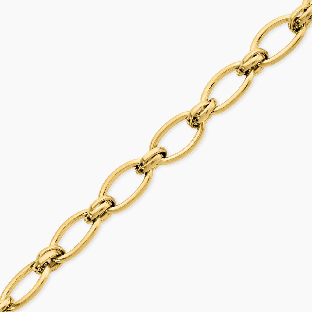 Bracelet Maille Perry Acier Dor&eacute; - Bracelets cha&icirc;ne Femme | Histoire d&rsquo;Or