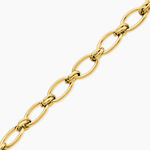 Bracelet Maille Perry Acier Dor&eacute; - Bracelets cha&icirc;ne Femme | Histoire d&rsquo;Or