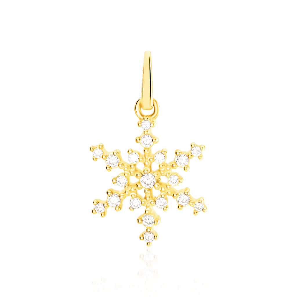 Pendentif Khadya Or Jaune Oxyde De Zirconium