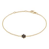 Bracelet Midnight Royalty Plaqué Or Jaune Pierre De Synthèse