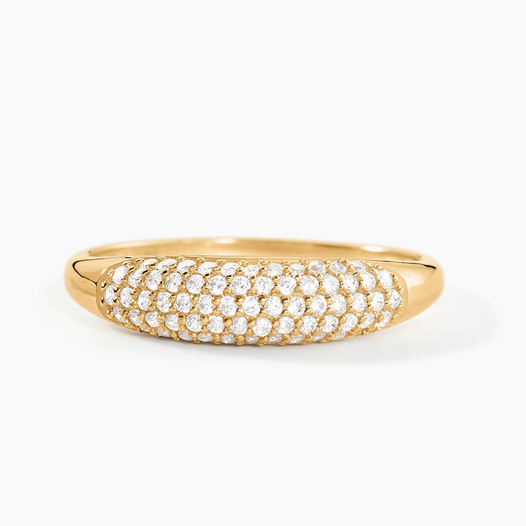 Bague Nadzeija Or Jaune Oxyde De Zirconium - Bagues avec pierre Femme | Histoire d’Or