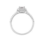 Bague Solitaire Cadmos Argent Blanc Oxyde De Zirconium - Bagues solitaires Femme | Histoire d&rsquo;Or