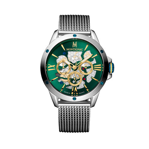 Montre Montignac Round Vert - Nouveautés Homme | Histoire d’Or