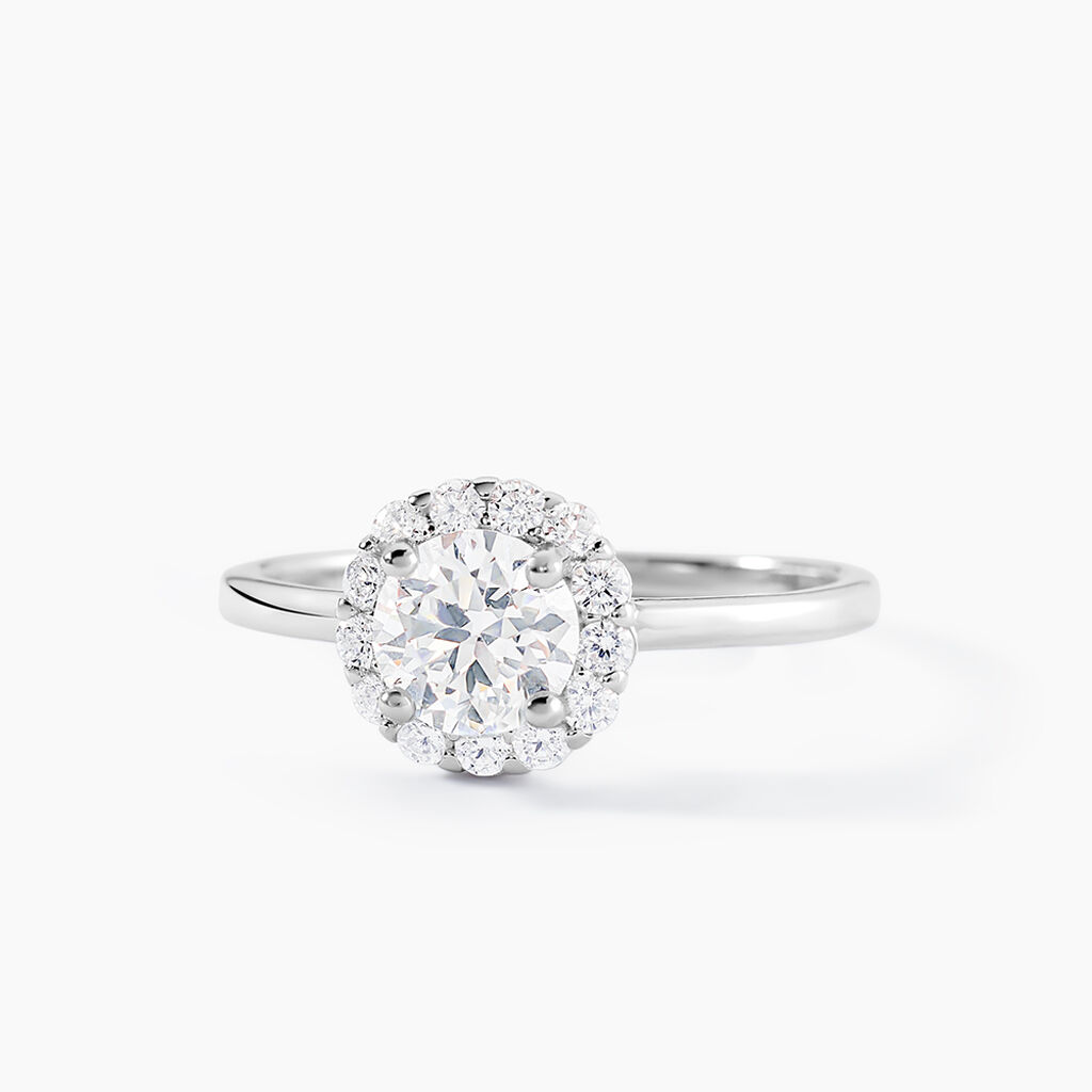 Bague Eternite Argent Blanc Oxyde De Zirconium - Bagues solitaires Femme | Histoire d’Or