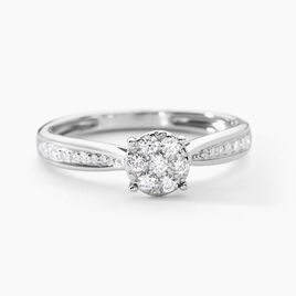 Bague Celia Or Blanc Diamant - Bagues avec pierre Femme | Histoire d’Or