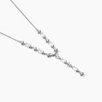 Collier Cravate Argent Blanc Shiny Nights Oxyde De Zirconium - Colliers Femme | Histoire d&rsquo;Or