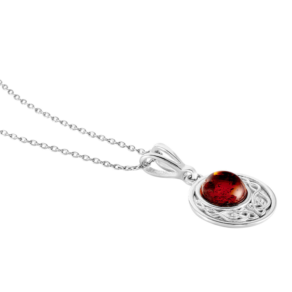 Collier Argent Blanc Mystica Ambre - Colliers fantaisie Femme | Histoire d’Or
