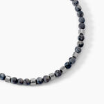 Collier Jourdan Acier Blanc Labradorite - Colliers fantaisie Homme | Histoire d&rsquo;Or