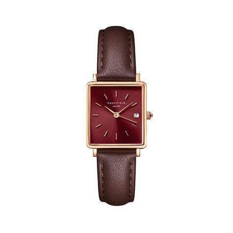 Montre Rosefield Boxy Xs Bordeaux - Montres Femme | Histoire d&rsquo;Or