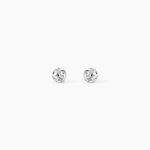 Boucles D'oreilles Puces Erlea Or Jaune Boules Cristal - Clous d'oreilles Femme | Histoire d&rsquo;Or