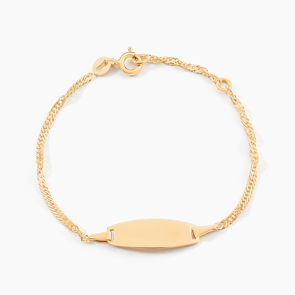 Bracelet Identite Bebe Or Jaune Ericka - Bracelets Communion Enfant | Histoire d’Or
