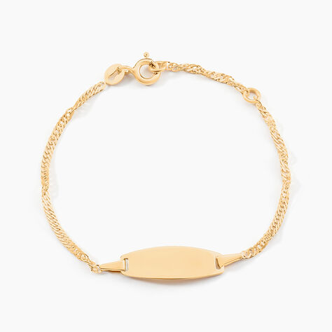 Bracelet Identite Bebe Or Jaune Ericka - Bracelets Communion Enfant | Histoire d’Or