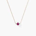 Collier Glykeria Or Jaune Rubis Diamant - Colliers Femme | Histoire d&rsquo;Or