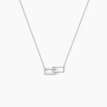 Collier Lysis Argent Blanc Oxyde De Zirconium - Colliers fantaisie Femme | Histoire d&rsquo;Or