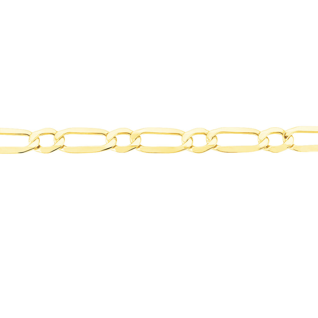 Bracelet Ophelio Maille Alternee 1/1 Or Jaune - Bracelets cha&icirc;ne Homme | Histoire d&rsquo;Or