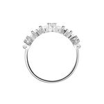 Bague Midnight Flower Argent Blanc Oxyde De Zirconium - Bagues avec pierre Femme | Histoire d&rsquo;Or