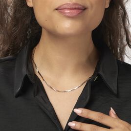 Collier Jasmin Tresse 3 Fils Or Tricolore - Colliers Femme | Histoire d’Or