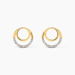Boucles D'oreilles Puces Atlanta Or Jaune Diamant - Clous d'oreilles Femme | Histoire d&rsquo;Or