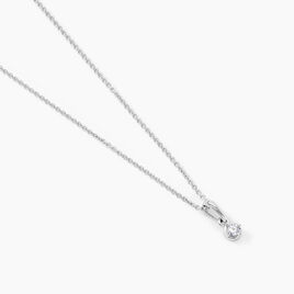 Collier Cicelie Or Blanc Diamant - Colliers Femme | Histoire d’Or