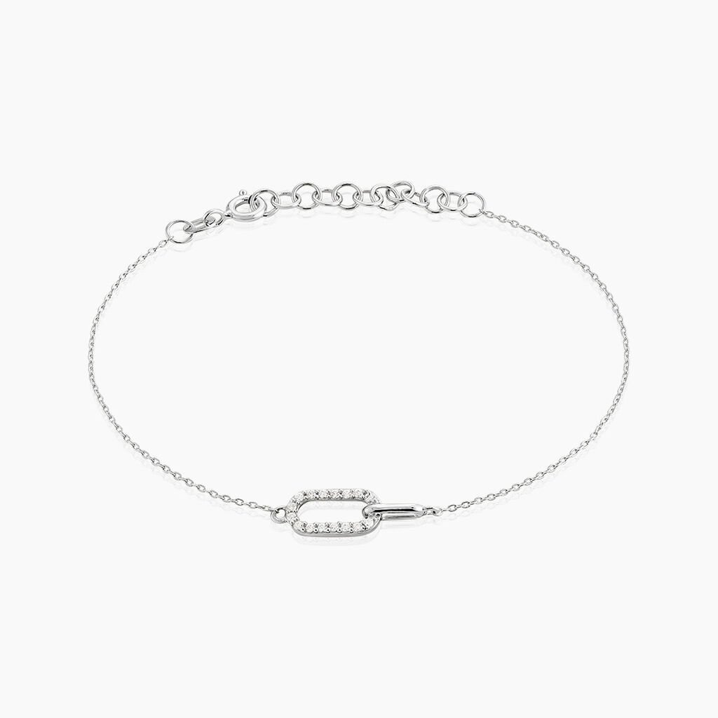 Bracelet Tracee Argent Blanc Oxyde De Zirconium - Bracelets Femme | Histoire d&rsquo;Or