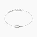 Bracelet Tracee Argent Blanc Oxyde De Zirconium - Bracelets Femme | Histoire d&rsquo;Or