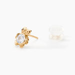 Boucles D'oreilles Puces Winny Or Jaune Oxyde De Zirconium - Clous d'oreilles Enfant | Histoire d&rsquo;Or