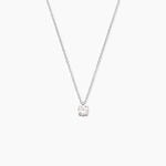 Collier Solitaire Argent Lylwenn - Colliers fantaisie Femme | Histoire d&rsquo;Or