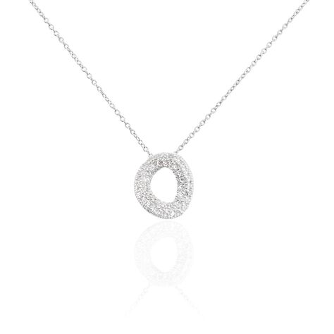 Collier Argent Blanc Irenaeus Oxydes De Zirconium - Colliers fantaisie Femme | Histoire d’Or
