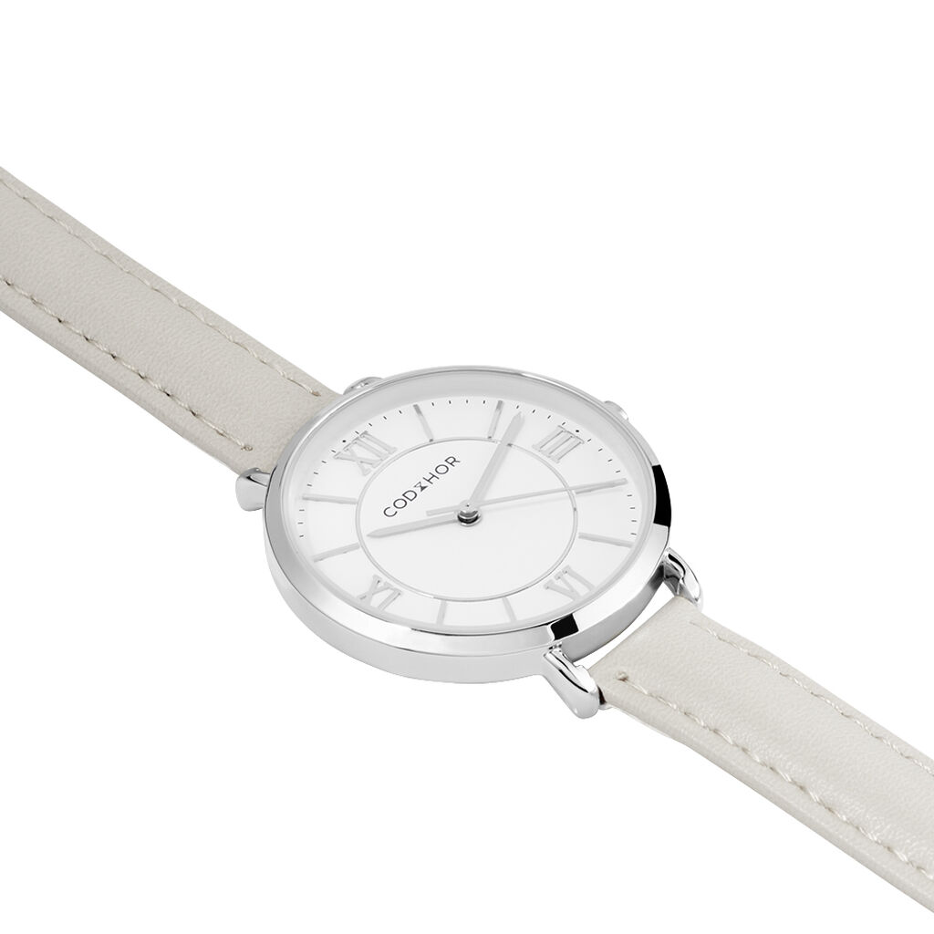 Montre Codhor Lena Blanc - Montres Femme | Histoire d’Or