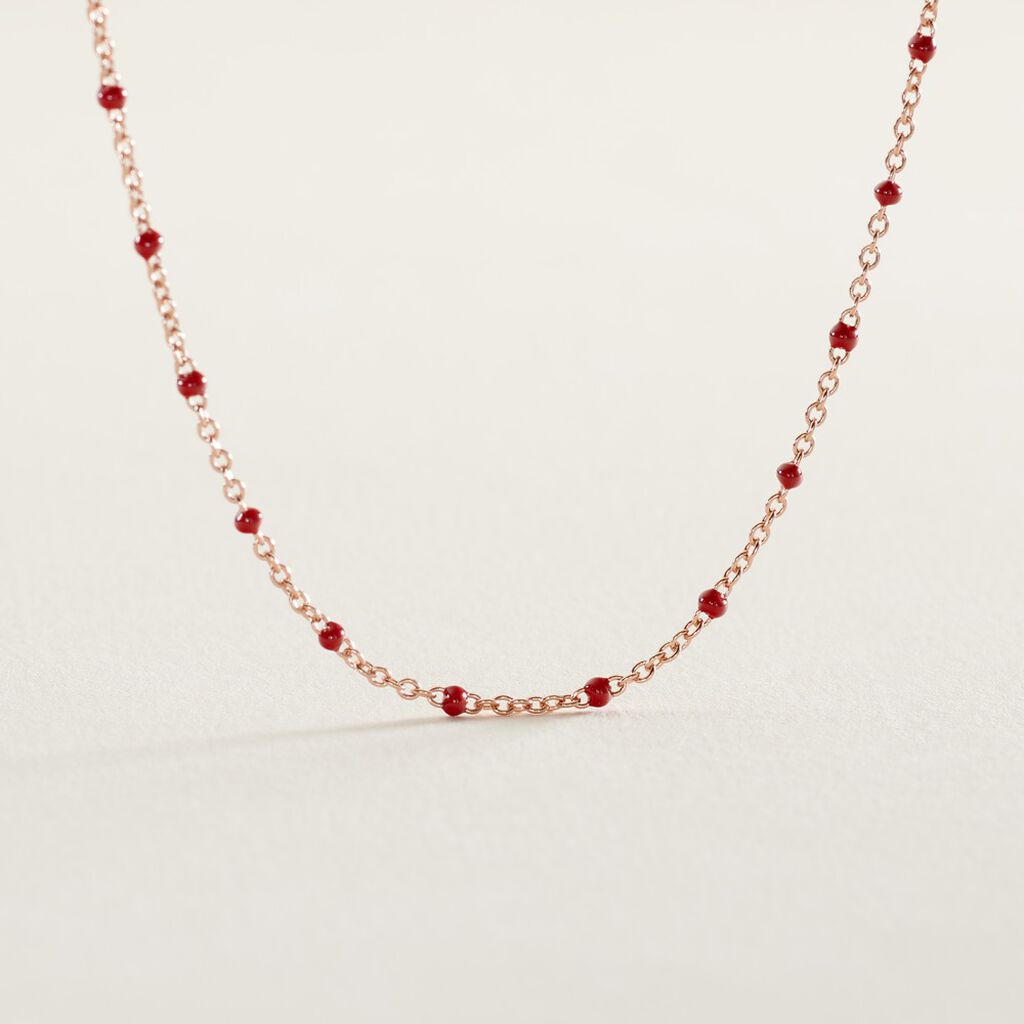 Collier Argent Rose Polka - Colliers fantaisie Femme | Histoire d’Or