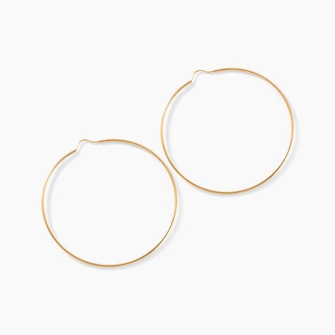 Créoles Dominae Or Jaune - Boucles d'oreilles créoles Femme | Histoire d’Or