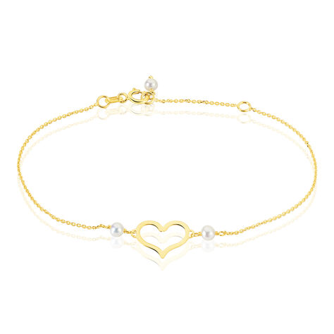 Bracelet Chabha Or Jaune Perle De Culture - Bracelets Coeur Femme | Histoire d’Or