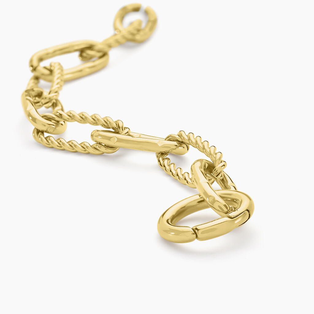 Bracelet Andria Acier Jaune - Bijoux sans pierre Femme | Histoire d&rsquo;Or