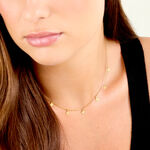 Collier Eva Acier Jaune - Colliers fantaisie Femme | Histoire d&rsquo;Or