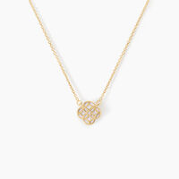 Collier Rosalite Or Jaune Nacre