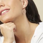 Boucles D'oreilles Pendantes Slorane Argent Rose - Boucles d'oreilles fantaisie Femme | Histoire d&rsquo;Or