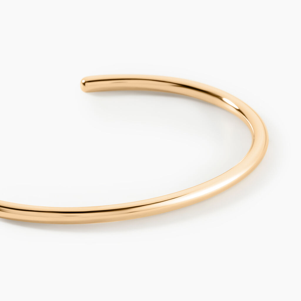 Bracelet Jonc Classic Bold Plaqu&eacute; Or Jaune - Bracelets joncs Femme | Histoire d&rsquo;Or