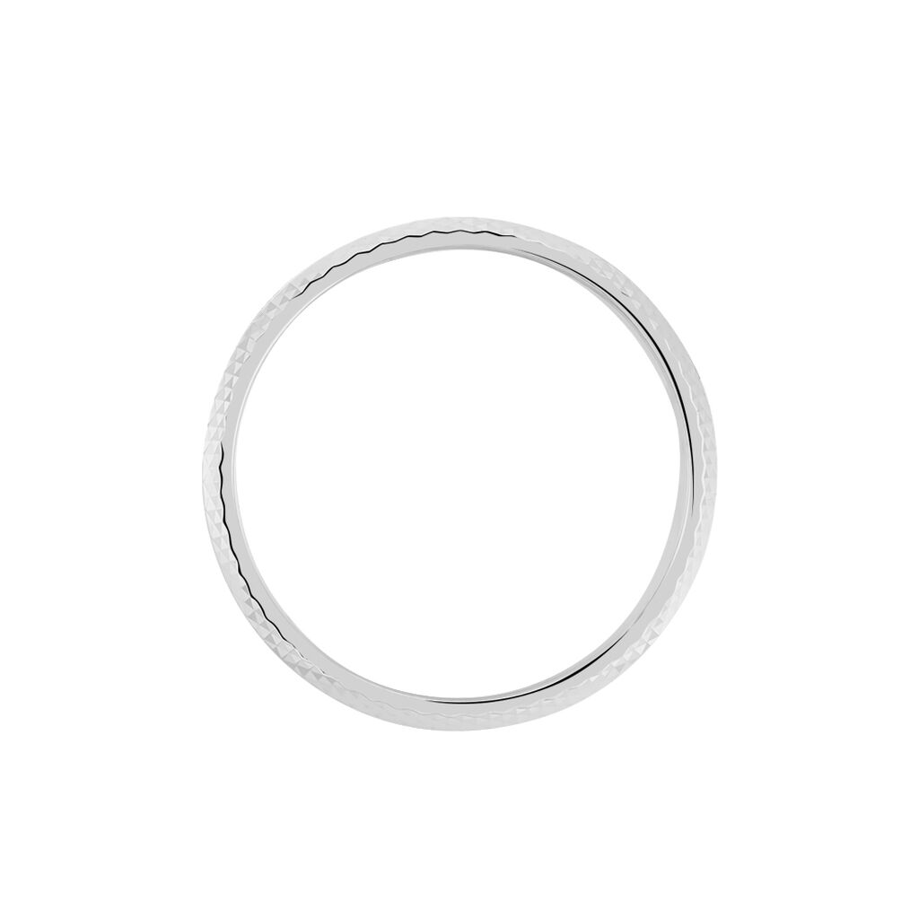Alliance Beritan Demi Jonc Classique Argent Blanc - Alliances Famille | Histoire d&rsquo;Or