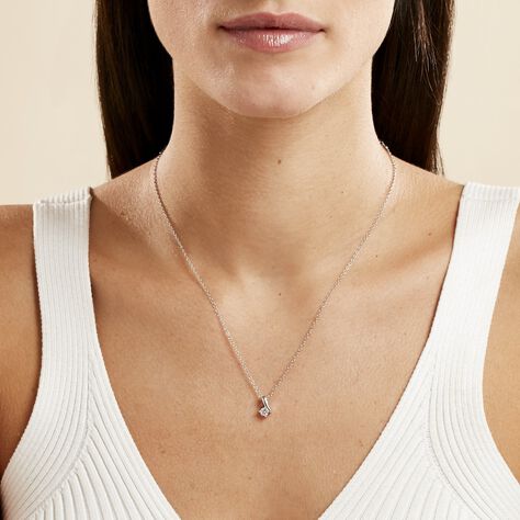 Collier April Argent Blanc Oxyde De Zirconium - Colliers fantaisie Femme | Histoire d’Or