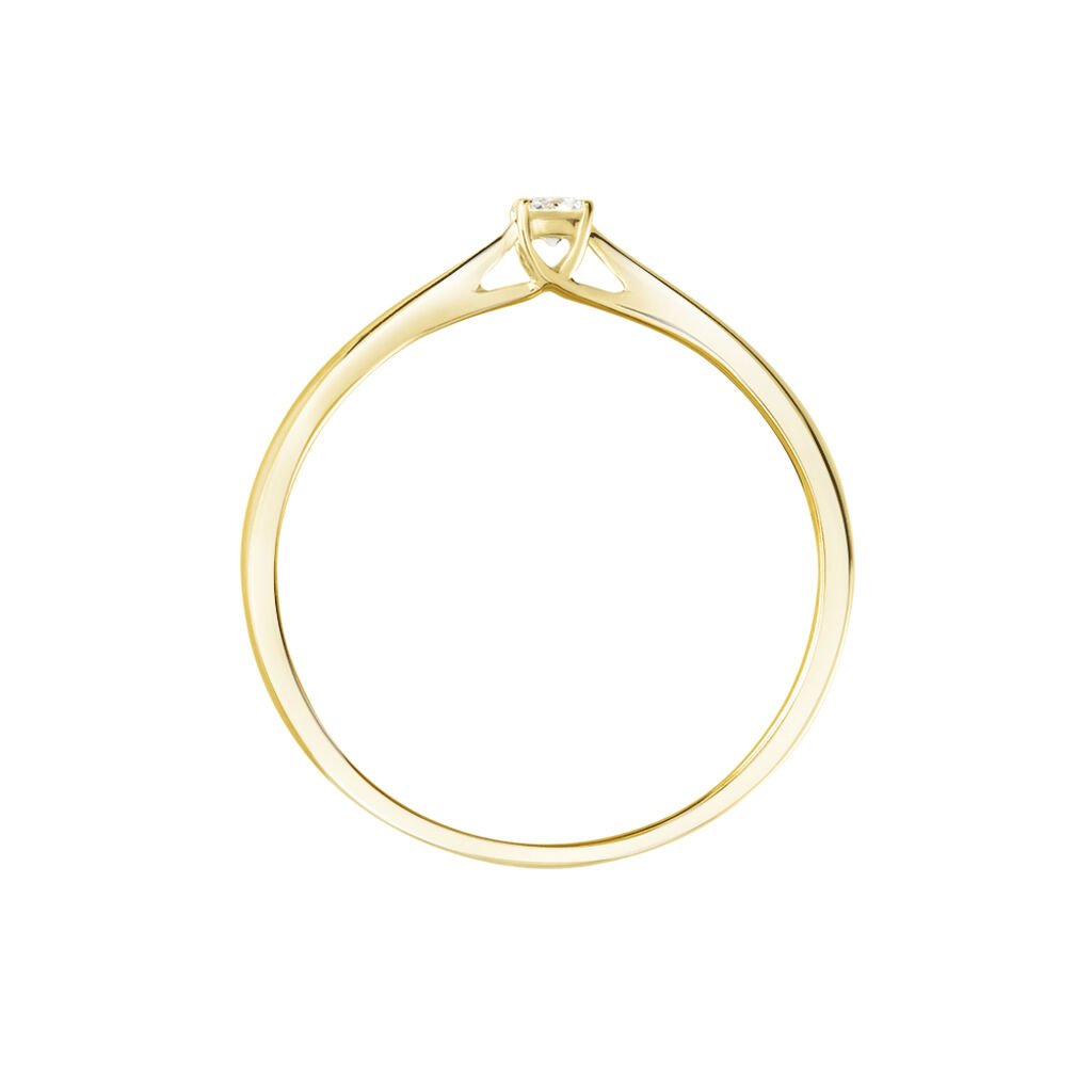 Bague Solitaire One Or Jaune Diamant - Bagues solitaires Femme | Histoire d&rsquo;Or