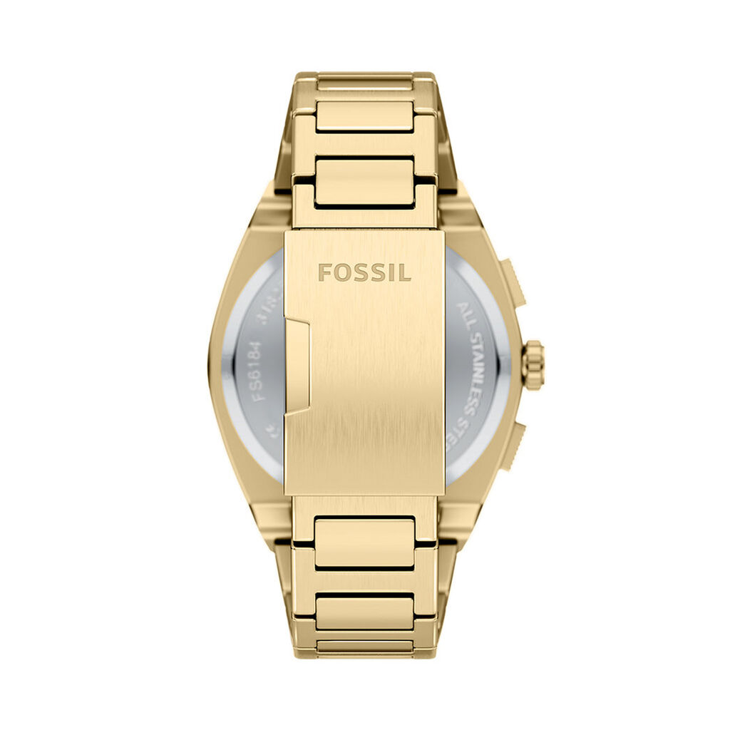 Montre Fossil Everett Chrono Marron - F&ecirc;te des p&egrave;res Homme | Histoire d&rsquo;Or